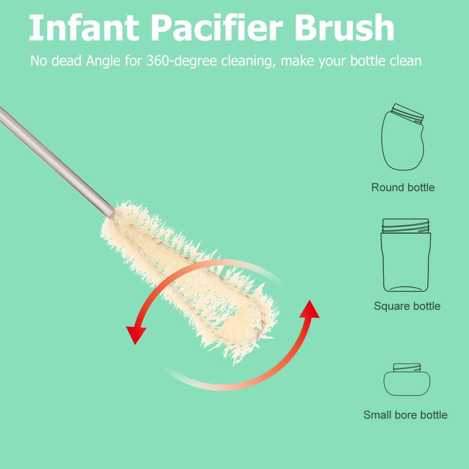 1 pièce Brosse à tasses et bou - Dirt Brush Interior avis et prix